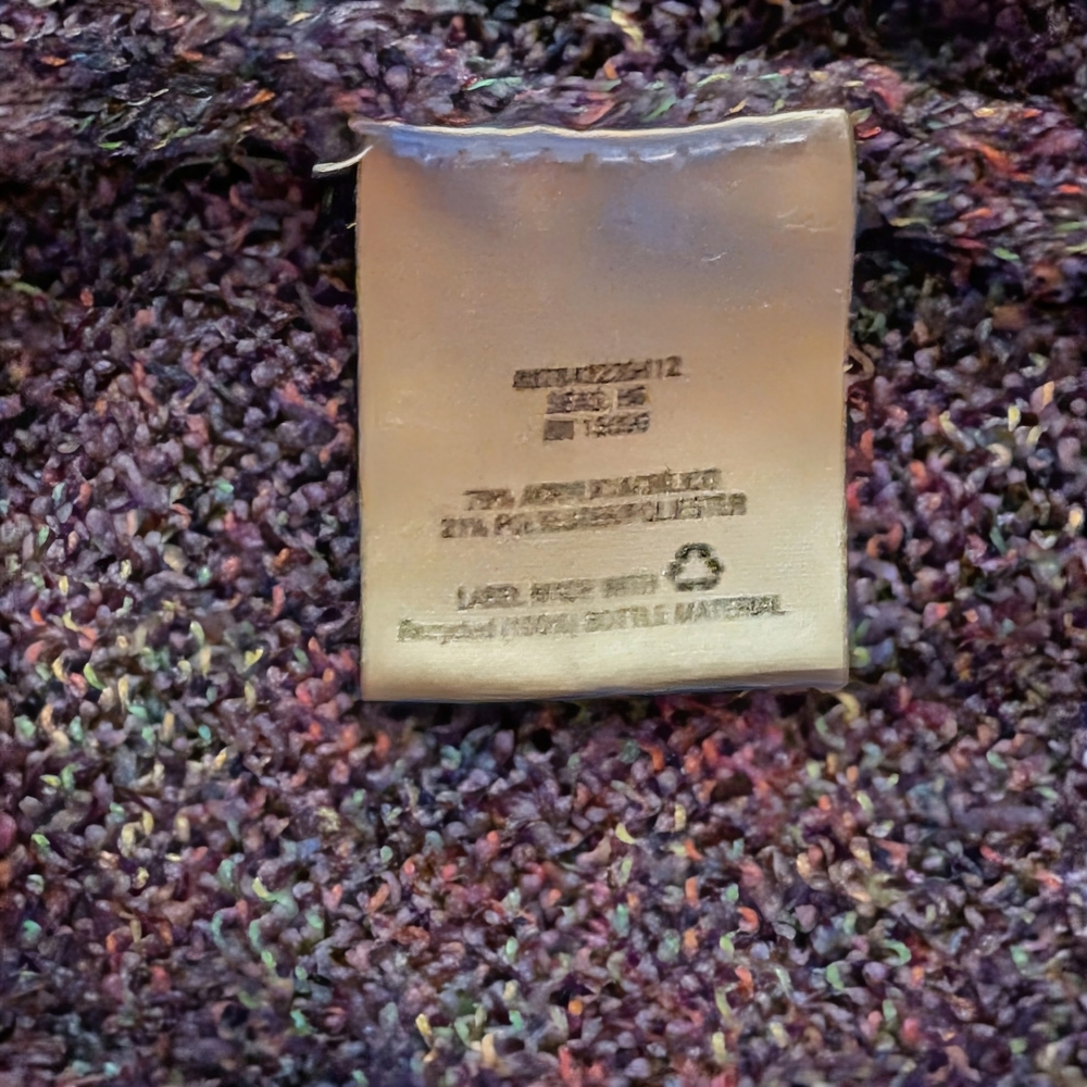 Laura Scott Purple Multi-Tone V-Neck Sweater Size L - Picture 6 of 7